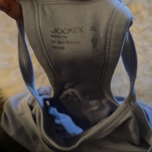 Jockey Longline Racerback Ribbed Sports Bra Blue WOMENS XL - Picture 4 of 4